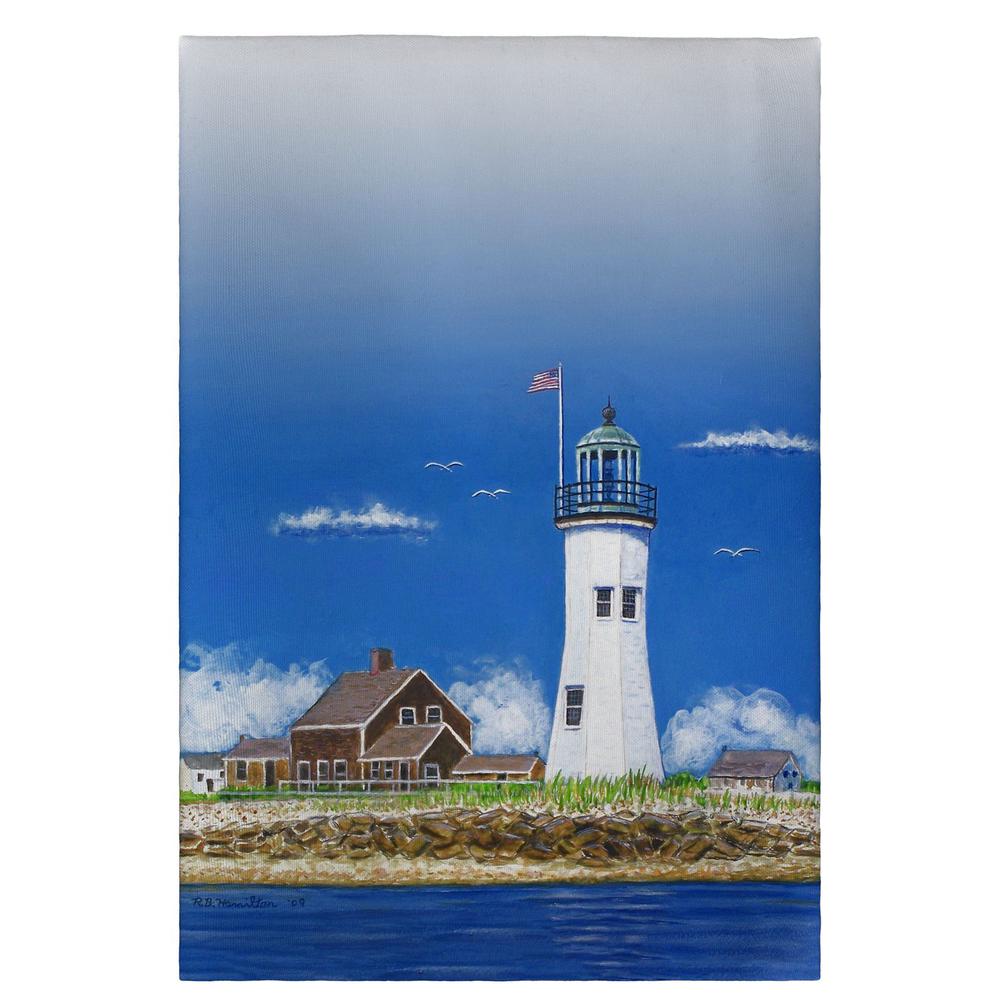 Scituate Lighthouse Guest Towel. Picture 1