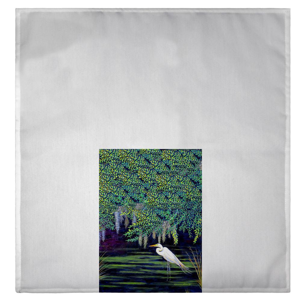 Egret Lagooon Guest Towel. Picture 2
