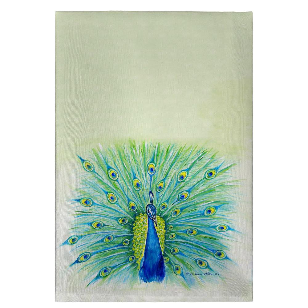 Peacock Guest Towel. Picture 1