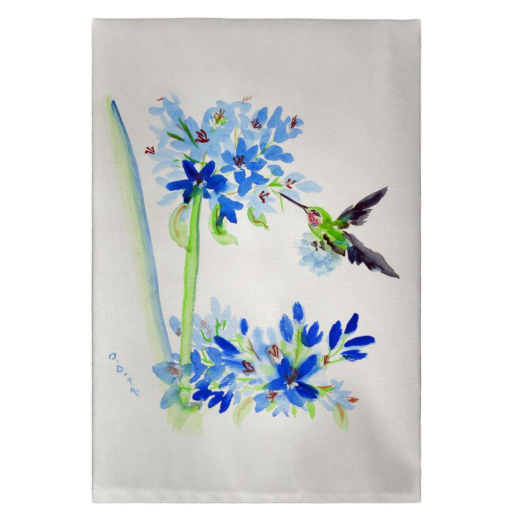 and Blue Flowers Guest Towel. Picture 1