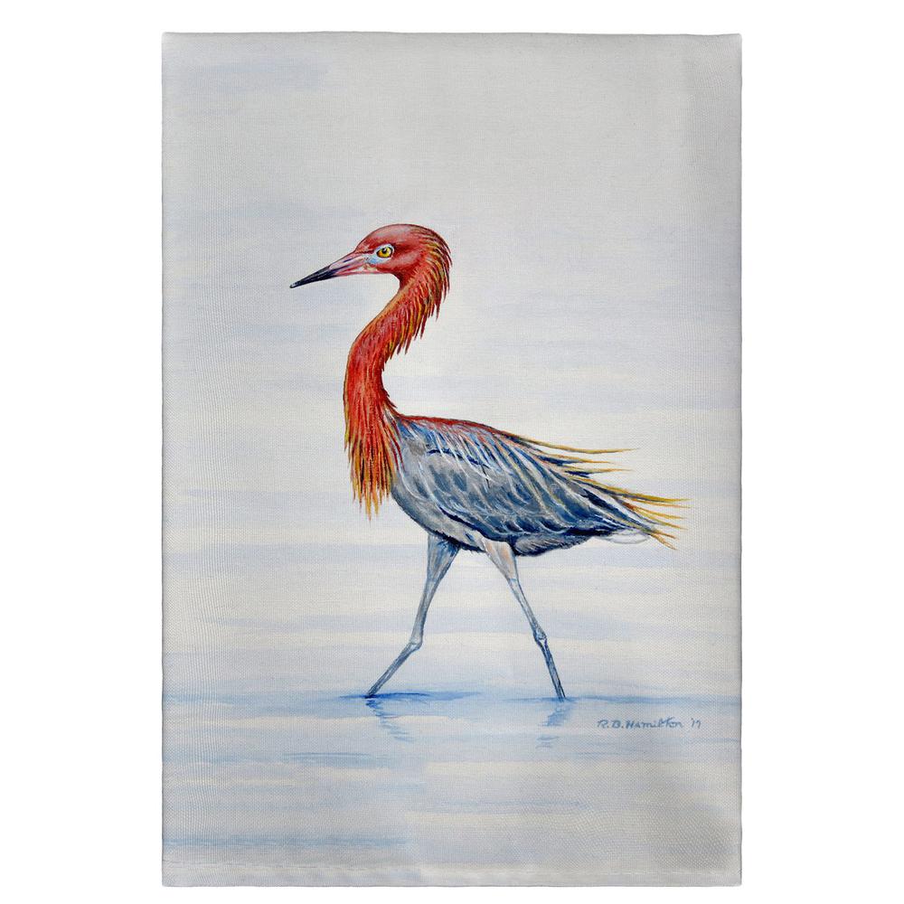 Reddish Egret Guest Towel. Picture 1