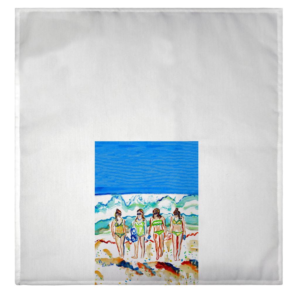 The Girls Walking Guest Towel. Picture 2