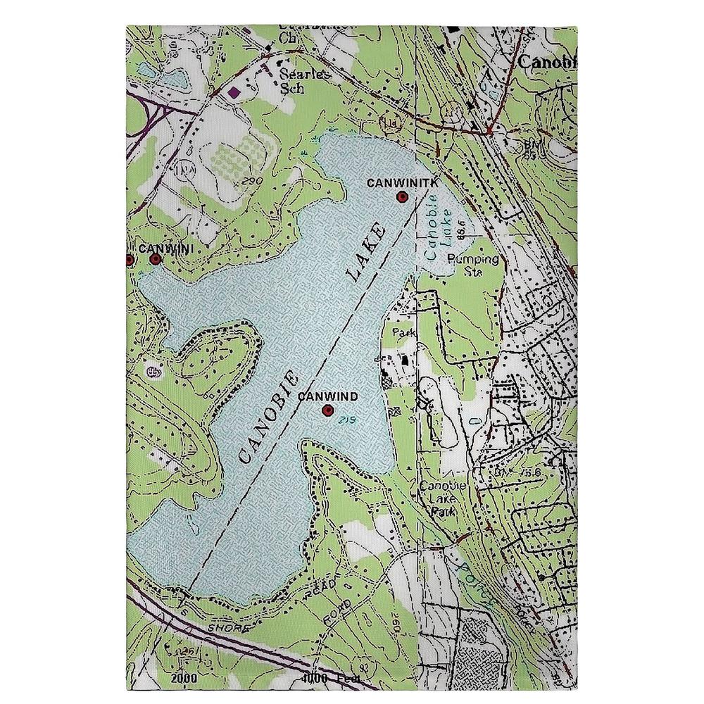 Canobie Lake, NH Nautical Map Guest Towel. Picture 1