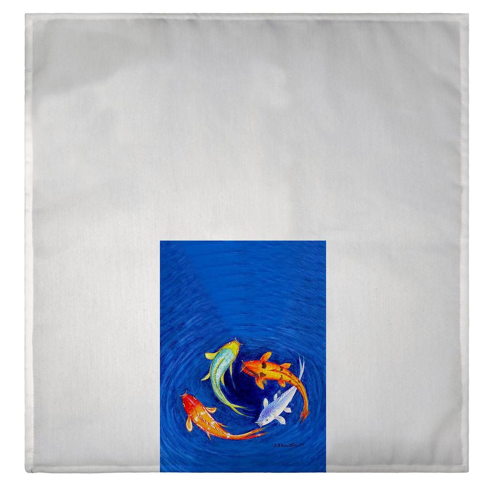 Swirling Koi Guest Towel. Picture 2