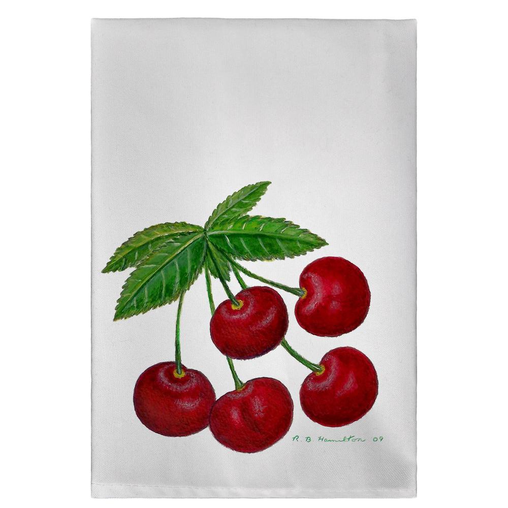 Cherries Guest Towel. Picture 1