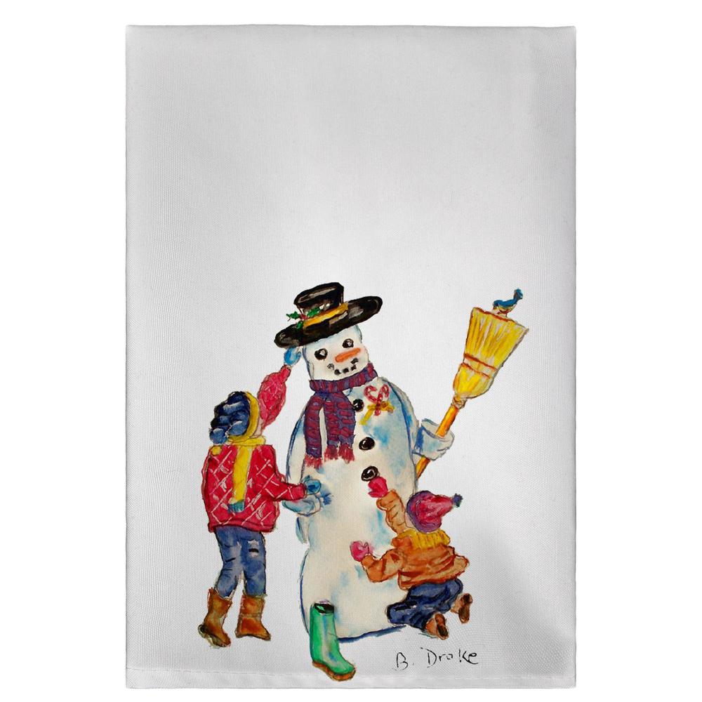 Snowman Guest Towel. Picture 1