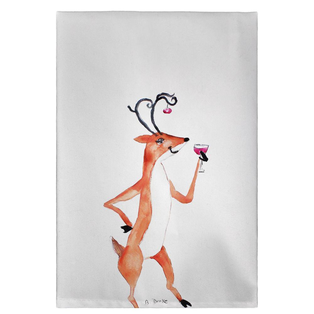 Drunk Deer Guest Towel. Picture 1