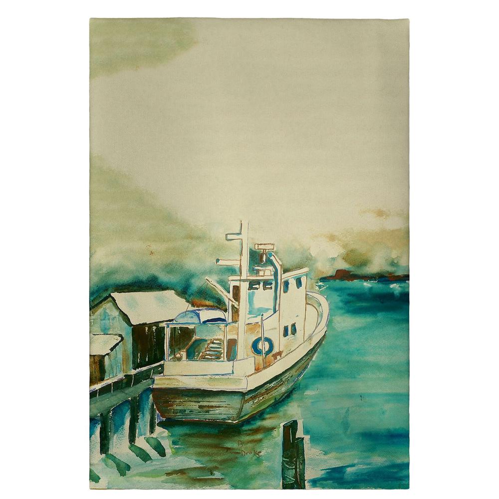 Oyster Boat Guest Towel. Picture 1