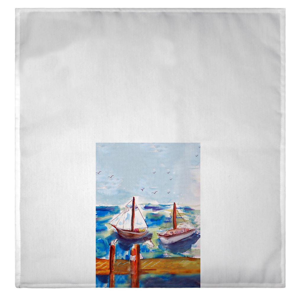 Two Sailboats Guest Towel. Picture 2