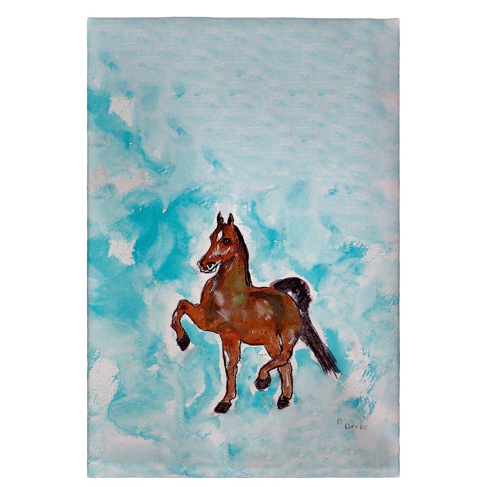 Dancing Horse Guest Towel. Picture 1