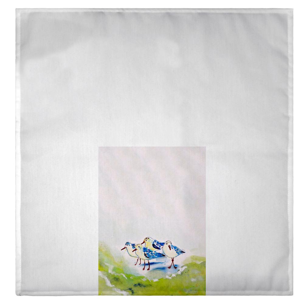 Green Sanderlings Guest Towel. Picture 2