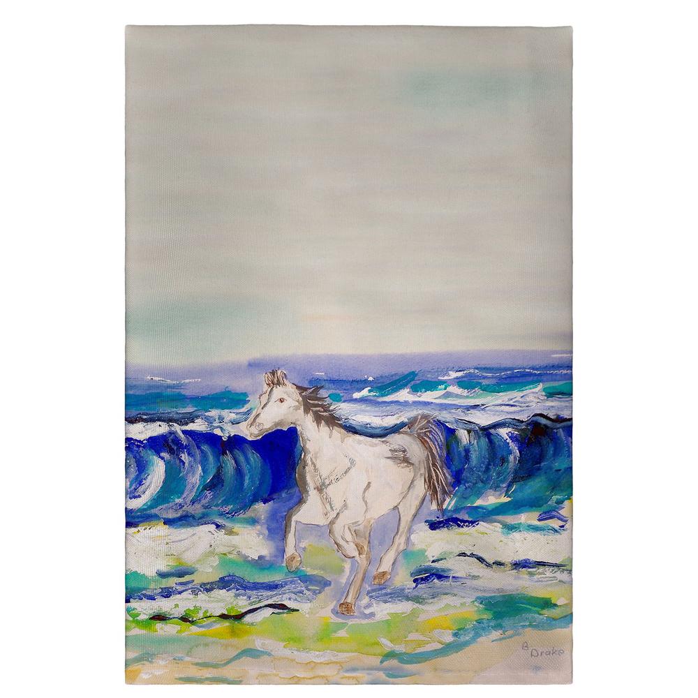 Horse and Surf Guest Towel. Picture 1