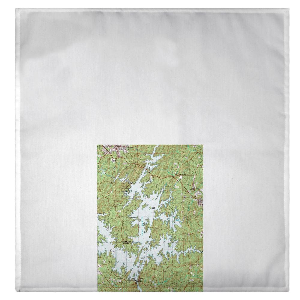 Lake Martin, AL Nautical Map Guest Towel. Picture 2