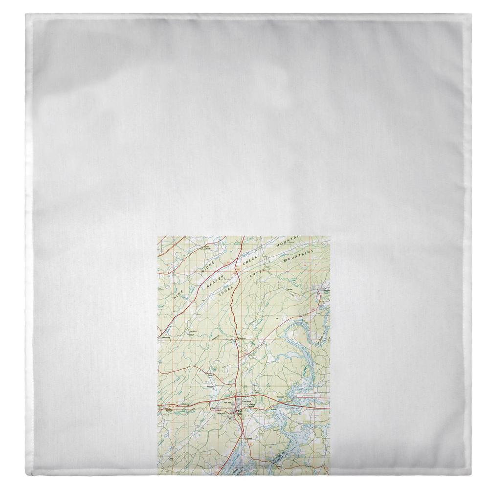 Logan Martin Lake, AL Nautical Map Guest Towel. Picture 2
