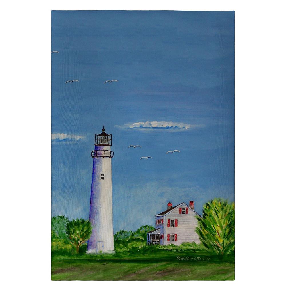 Fenwich Island Lighthouse Guest Towel. Picture 1