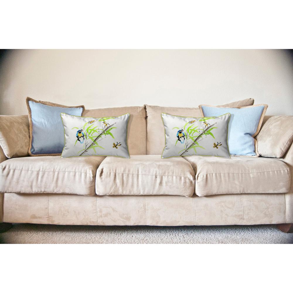 Birds & Bees II Large Indoor/Outdoor Pillow 16x20. Picture 3
