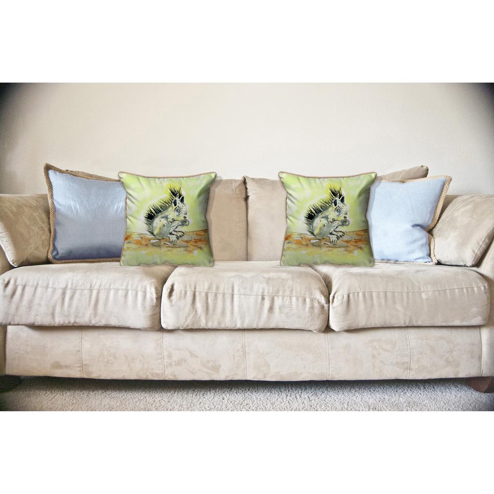 Baby Squirrel Large Pillow 18x18. Picture 3