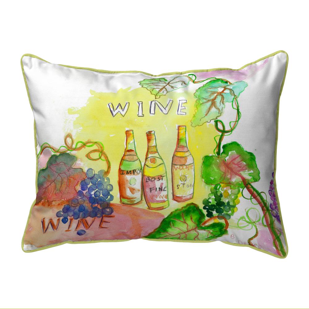 Wine Bottles Large Indoor/Outdoor Pillow 16x20. Picture 1