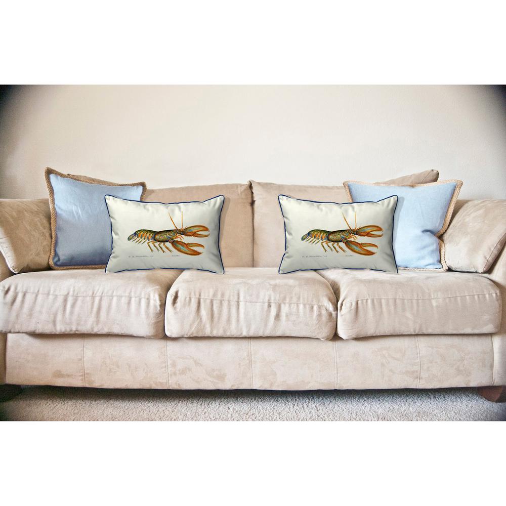 Lobster Large Indoor/Outdoor Pillow 16x20. Picture 3