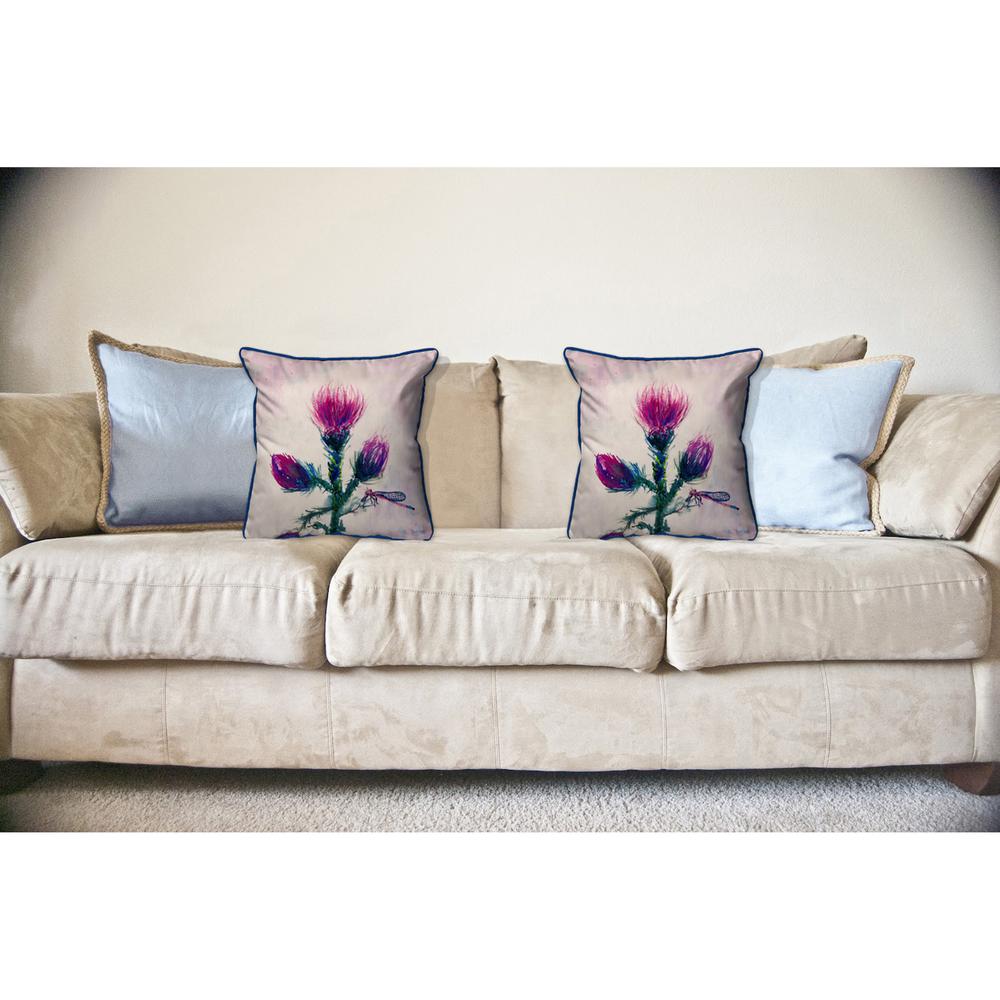 Thistle Large Indoor/Outdoor Pillow 18x18. Picture 3