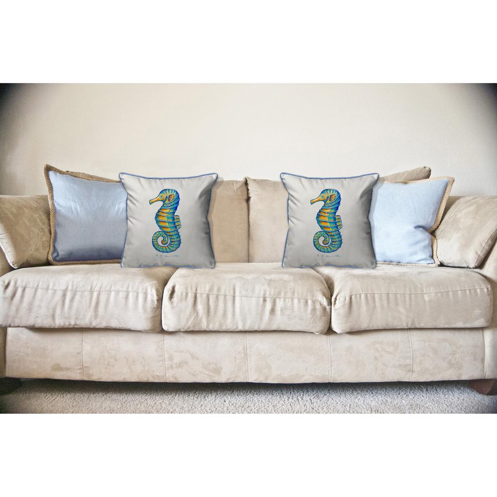Ray's Seahorse Large Pillow 18x18. Picture 3