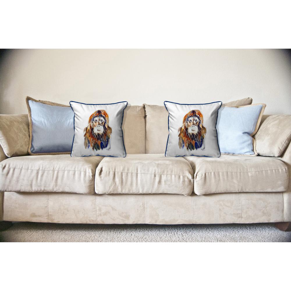 Orangutan Large Indoor/Outdoor Pillow 18x18. Picture 3