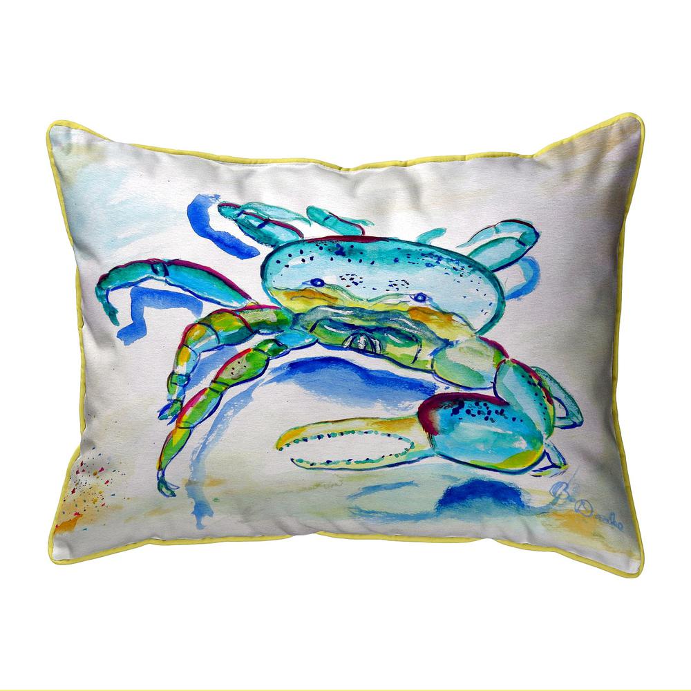 Blue Fiddler Crab Large Indoor/Outdoor Pillow 16x20. Picture 1