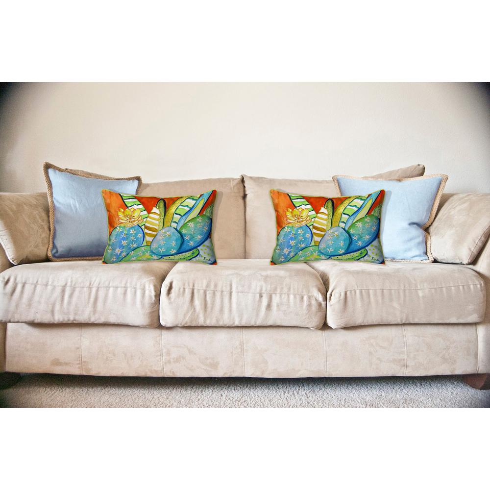 Cactus III Large Indoor/Outdoor Pillow 16x20. Picture 3