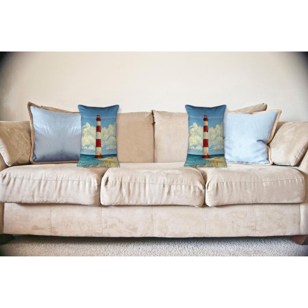 Tybee Lighthouse, GA Large Indoor/Outdoor Pillow 16x20. Picture 3