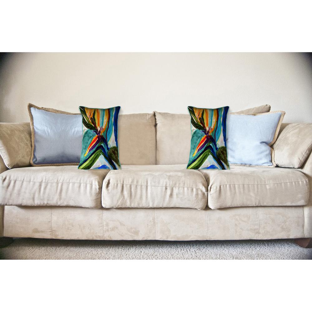 Teal Paradise 16x20 Large Indoor/Outdoor Pillow. Picture 3