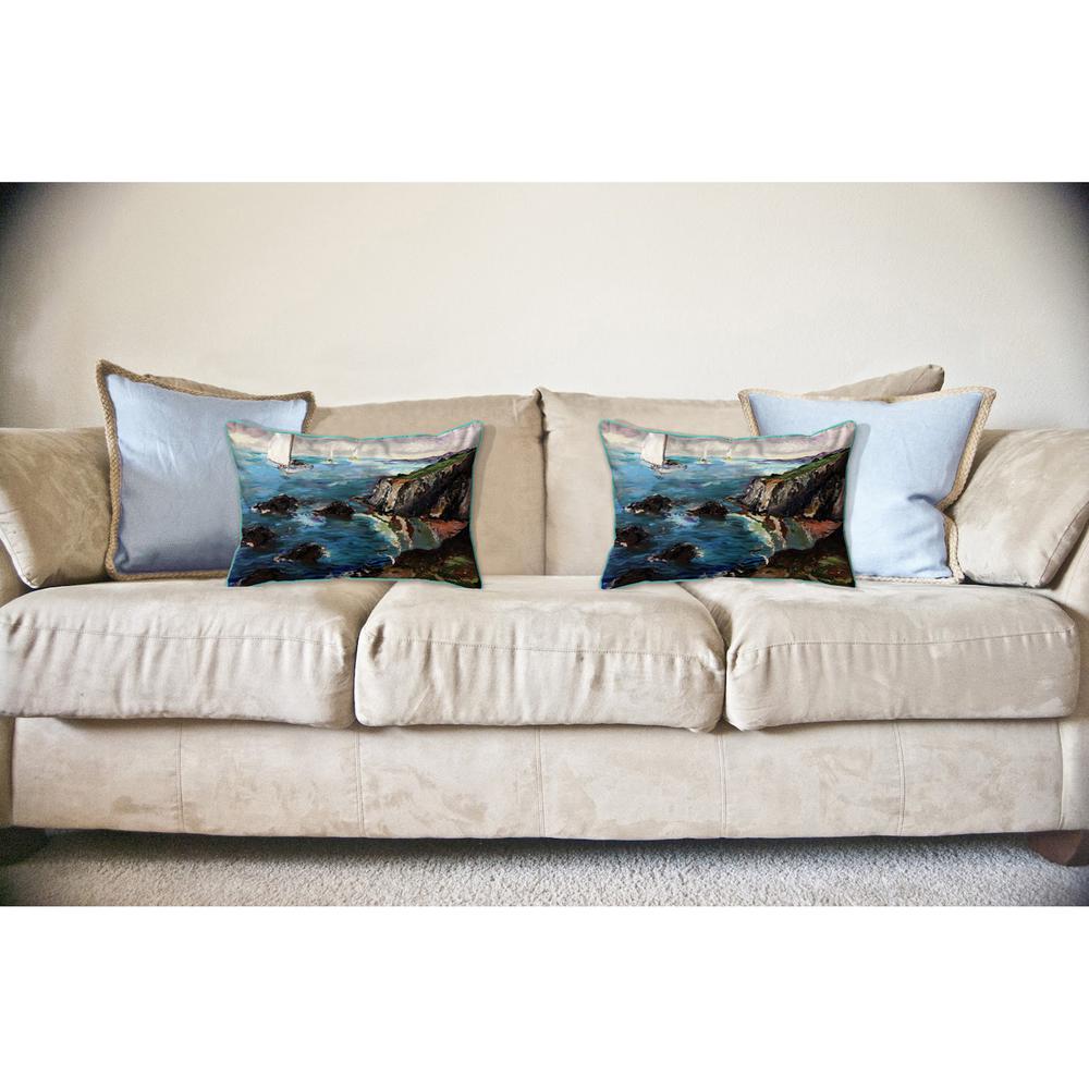 Sailing the Cliffs 16x20 Large Indoor/Outdoor Pillow. Picture 3