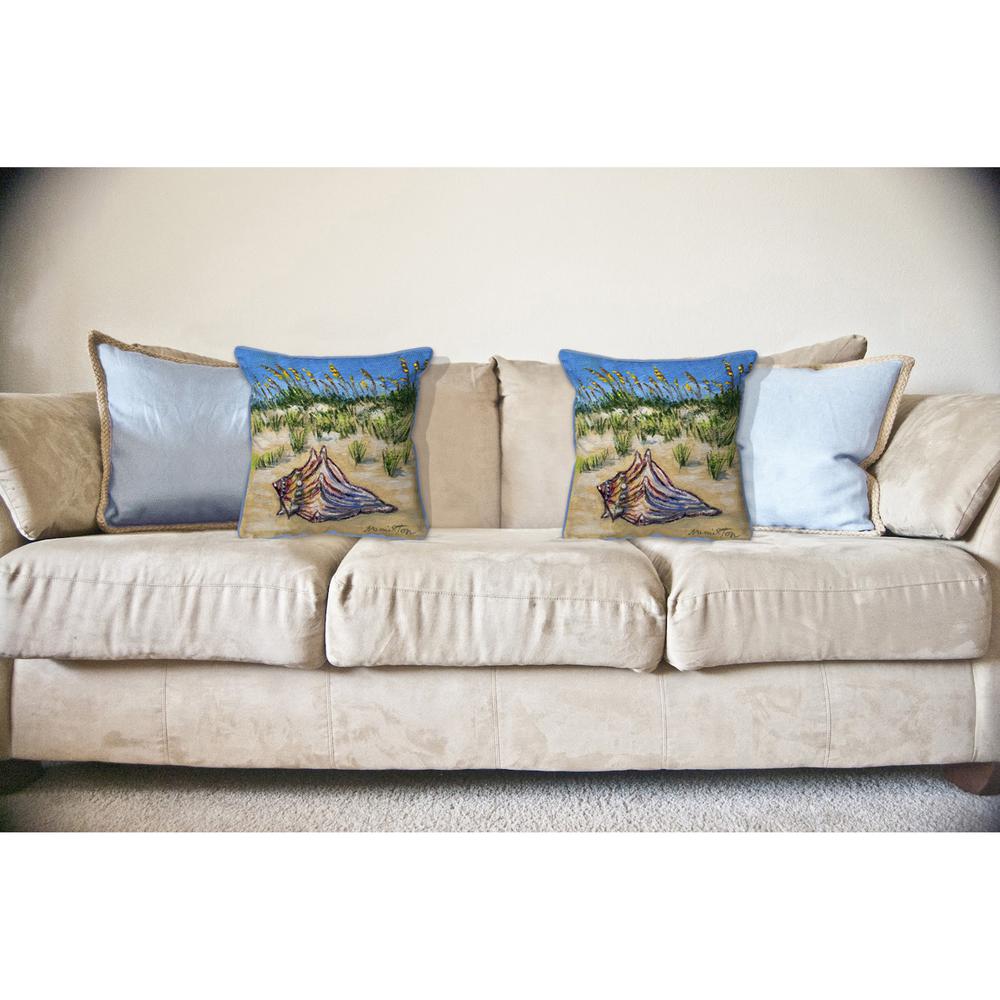 Conch Found 18x18 Large Indoor/Outdoor Pillow. Picture 3