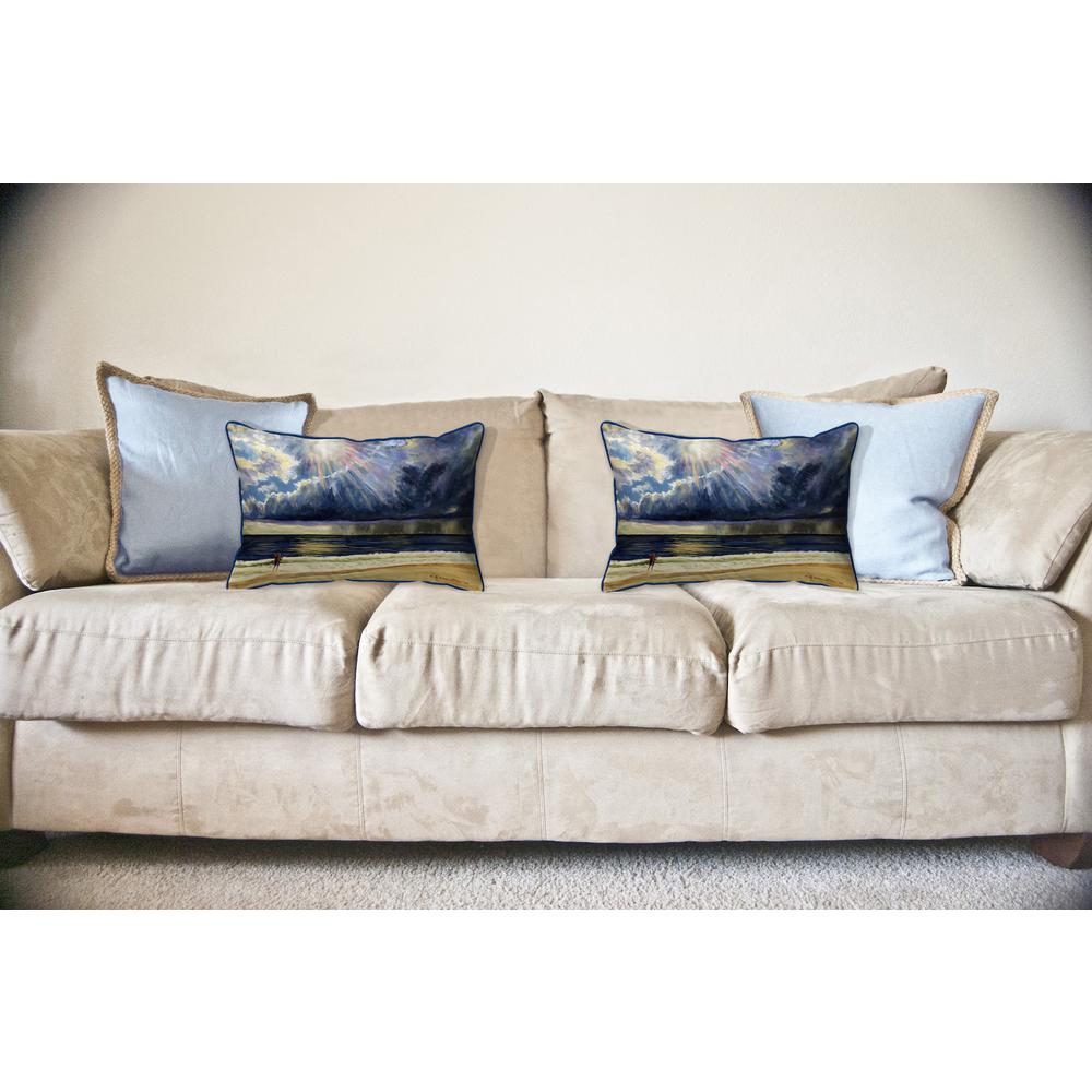 Sun Beams Large Indoor/Outdoor Pillow. Picture 2