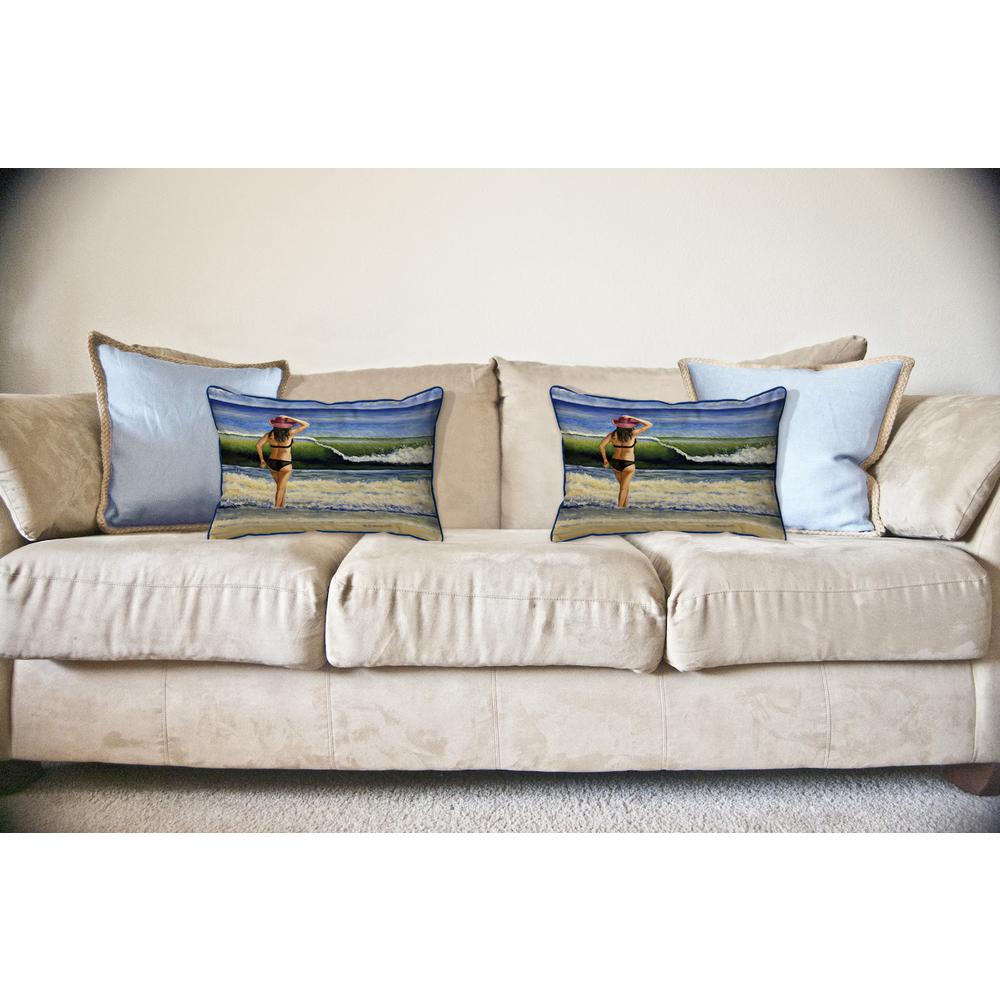 Into the Breach Large Indoor/Outdoor Pillow. Picture 2