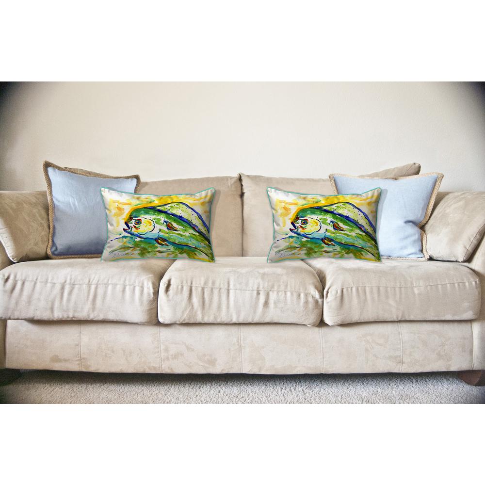 Mahi Mahi Large Pillow 16x20. Picture 3