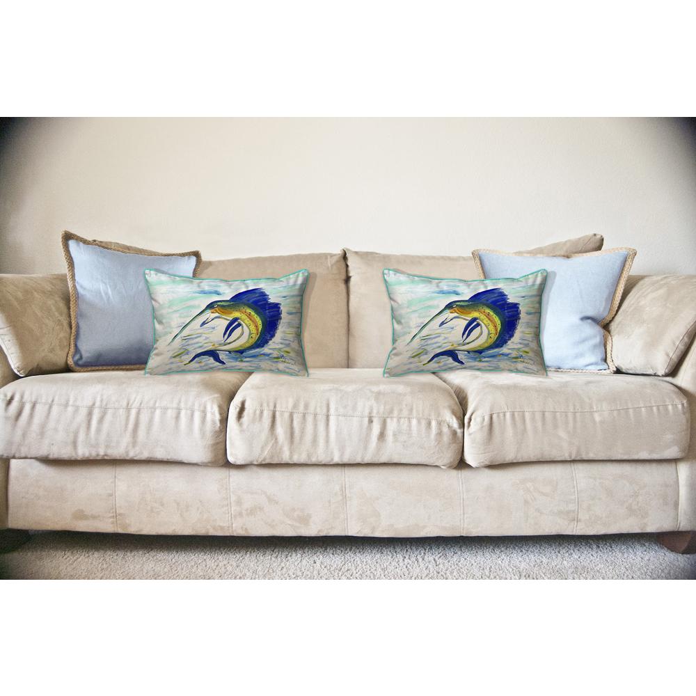 Sailfish Jumping Large Pillow 16x20. Picture 3