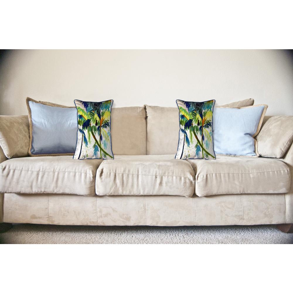 Leaning Palm Large Indoor/Outdoor Pillow 16x20. Picture 3