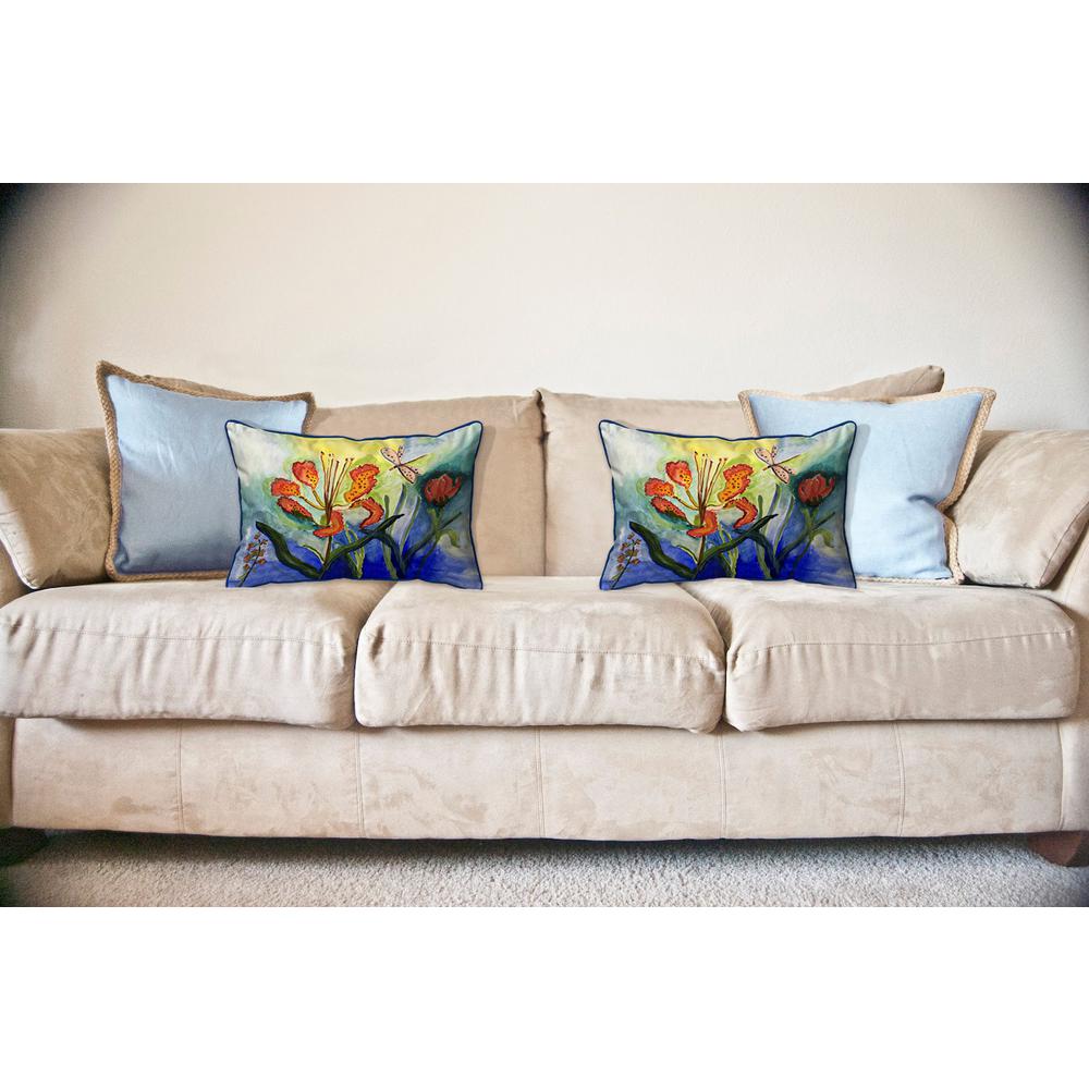 Tiger Lily Large Indoor/Outdoor Pillow 16x20. Picture 3