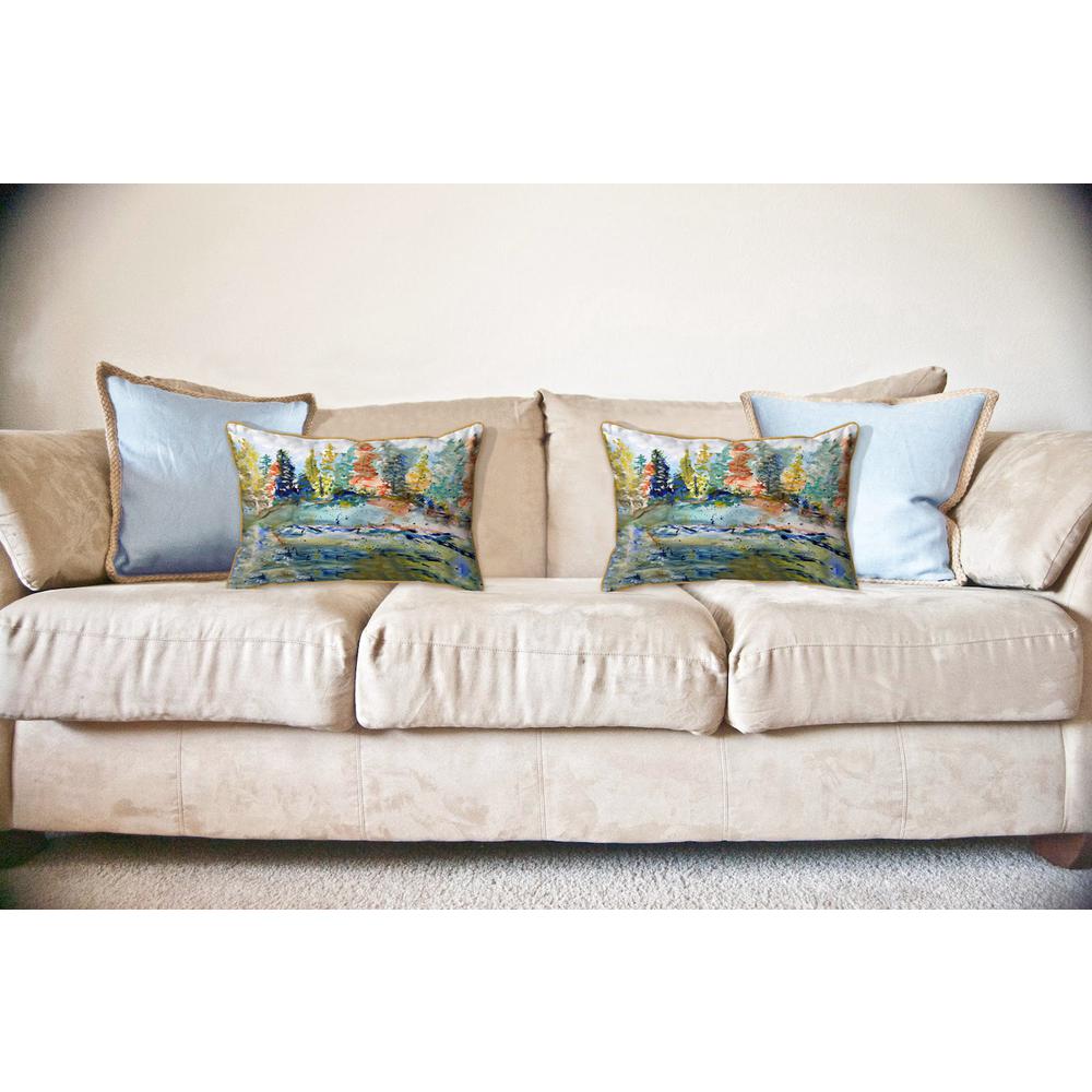 Turtle & Tiger Swallowtail Butterfly Large Indoor/Outdoor Pillow 16x20. Picture 3