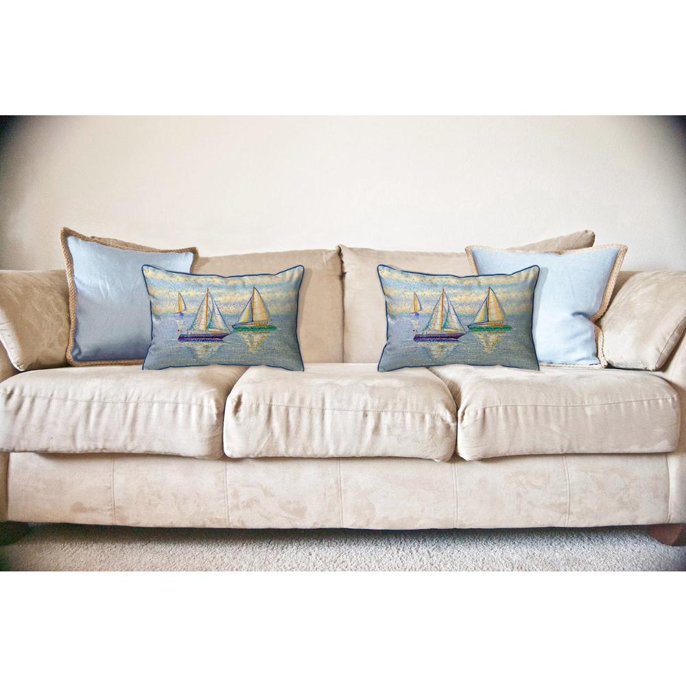 Sailing By Large Indoor/Outdoor Pillow 16x20. Picture 3