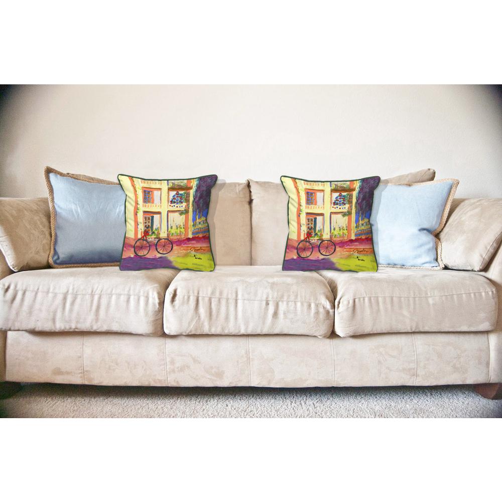 Bike For Christmas Large Indoor/Outdoor Pillow 18x18. Picture 3