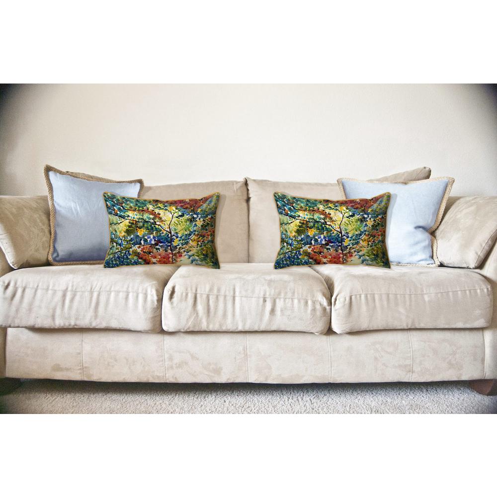 Fall Leaves Large Indoor/Outdoor Pillow 16x20. Picture 3