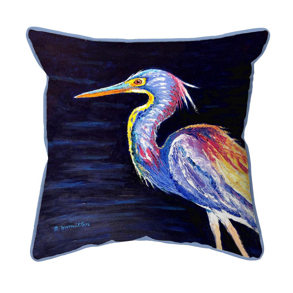 Palette Louisiana Heron Large Indoor/Outdoor Pillow 18x18. Picture 1