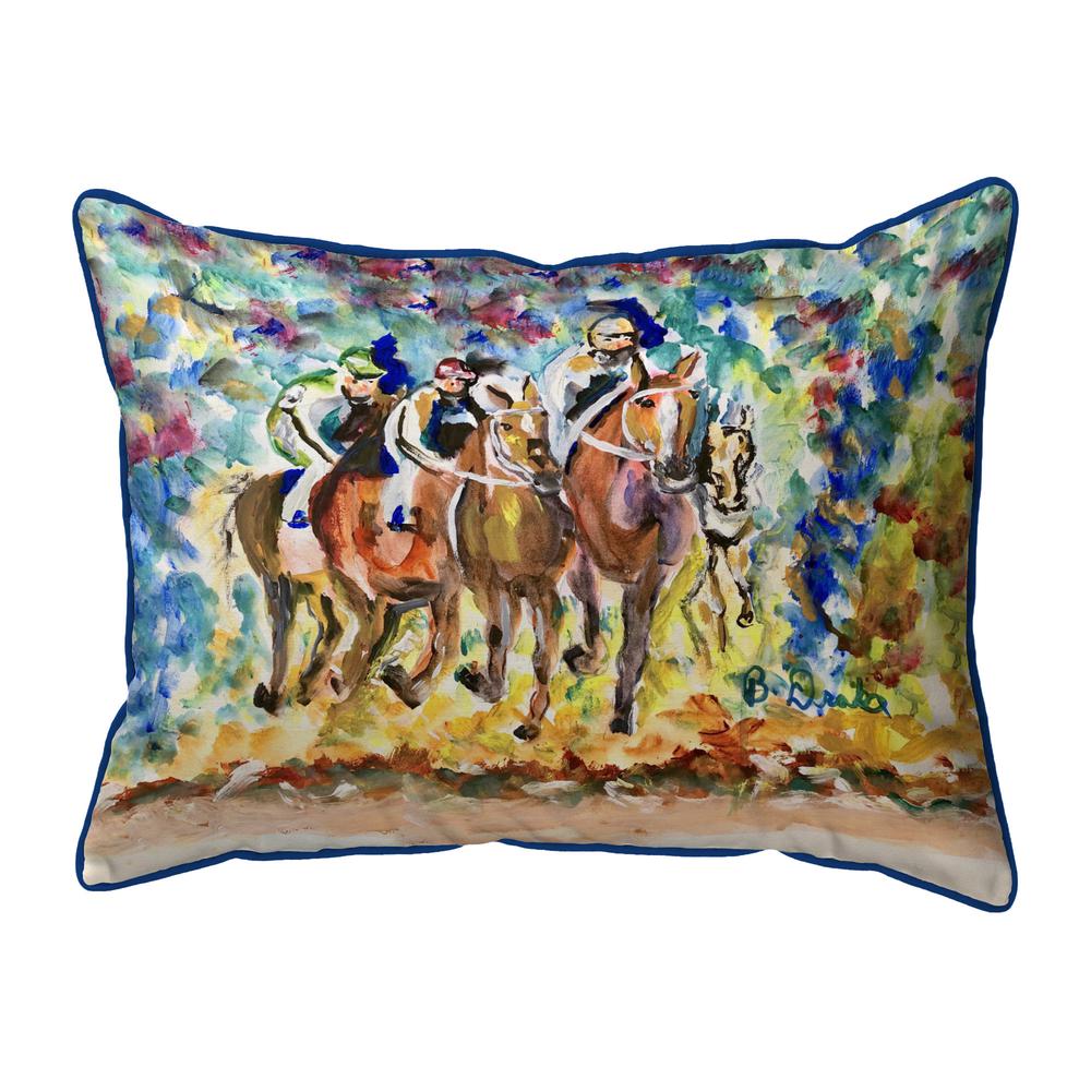 Four Racing II Large Indoor/Outdoor Pillow 16x20. Picture 1