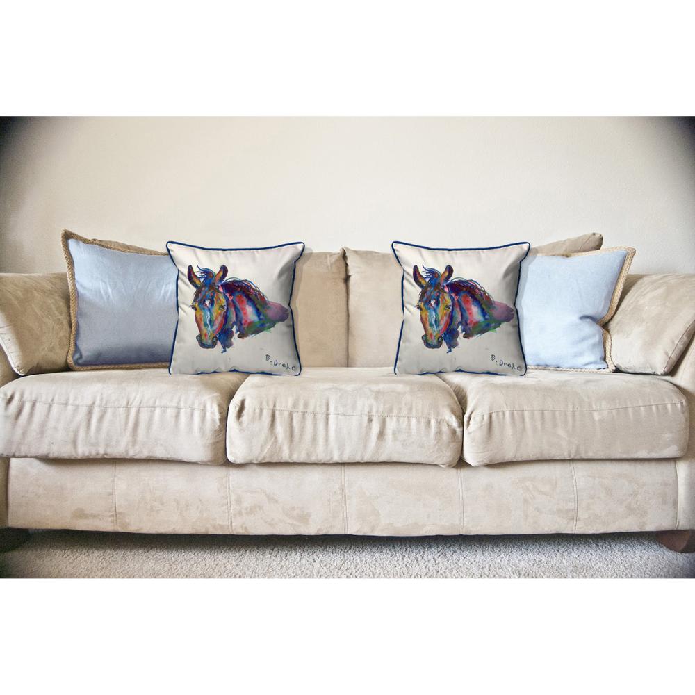 Nellie - Horse Large Indoor/Outdoor Pillow 16x20. Picture 3