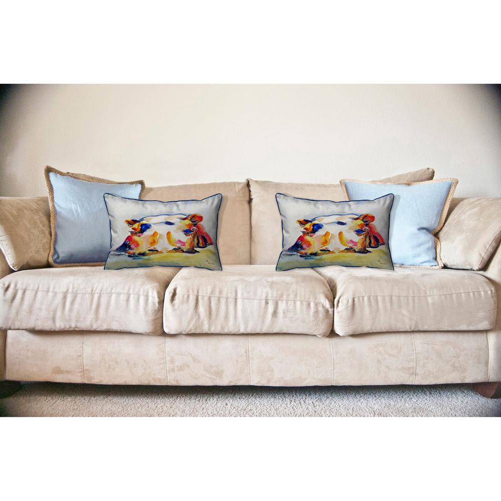 Hippo Large Indoor/Outdoor Pillow 16x20. Picture 3
