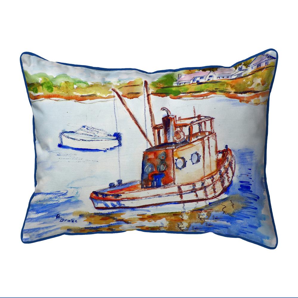 Rusty Boat Large Indoor/Outdoor Pillow 16x20. Picture 1
