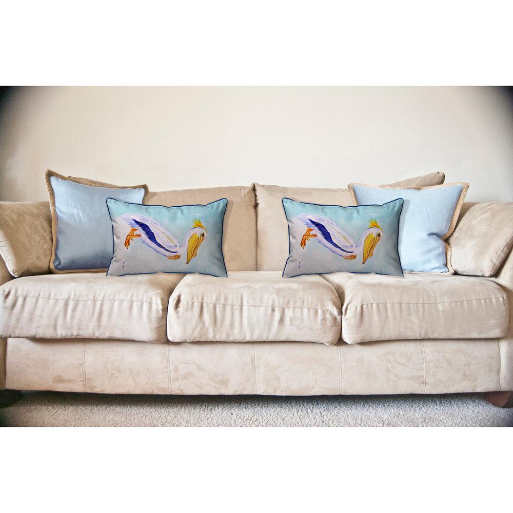 King Pelican Large Indoor/Outdoor Pillow 16x20. Picture 3