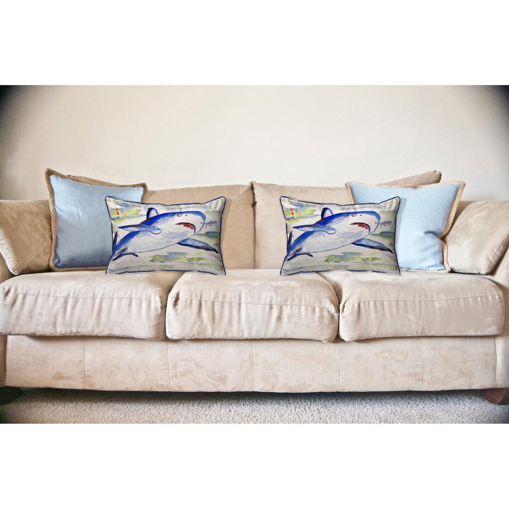 Shark Large Indoor/Outdoor Pillow 16x20. Picture 3