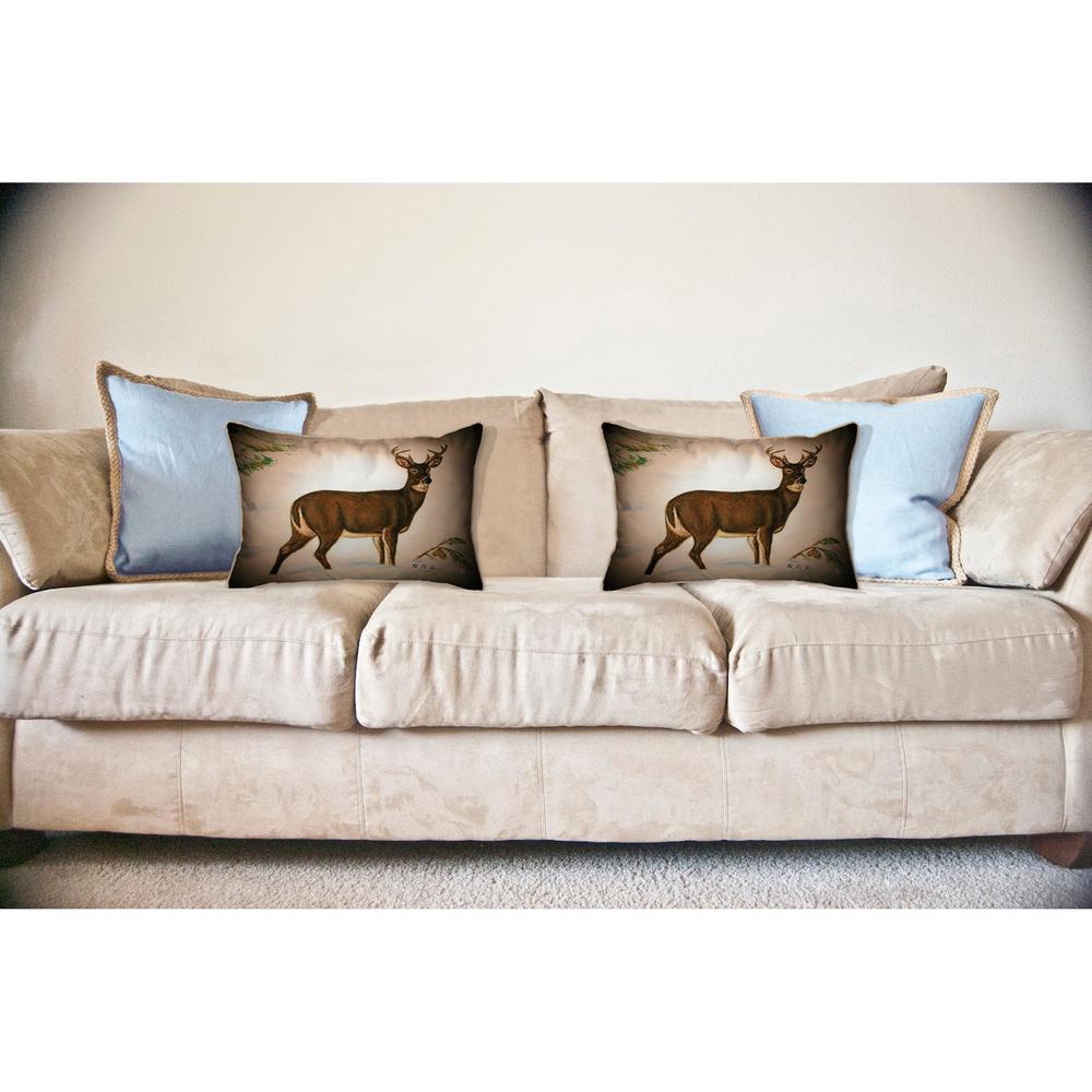 Buck Large Indoor/Outdoor Pillow 16x20. Picture 3